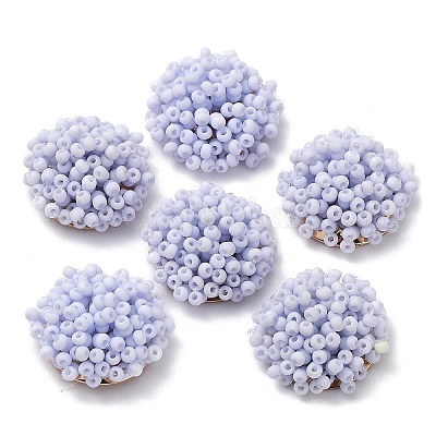 Стеклянные кабошоны из бисера FIND-G058-02D-1