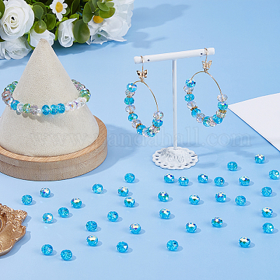 336 шт. Гальванические стеклянные бусины EGLA-WH0007-01D-1