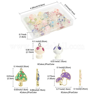 34 шт. 17 стиля осенняя тематика стойка позолоченный сплав эмалированные подвески ENAM-FS0003-70-1