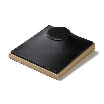 Деревянное покрытие с подставками для ожерелья из искусственной кожи ODIS-C010-05-1