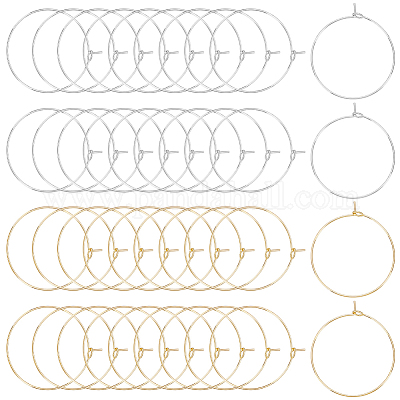 40 шт. 2 цвета 316 хирургическая нержавеющая сталь бокалы кольца подвески STAS-LP0001-07-1