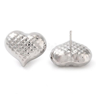 Серьги латунные гвоздики EJEW-K276-04P-1