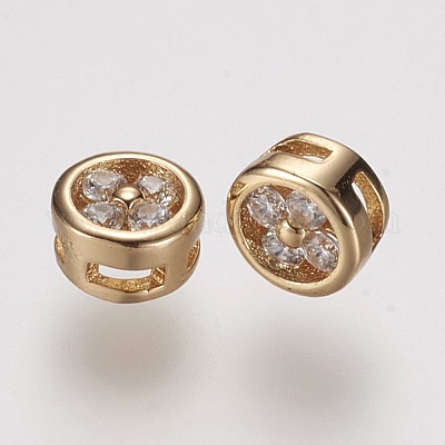 Латунные микро проложить класса AAA кубического циркония подвески ZIRC-G086-09G-NR-1