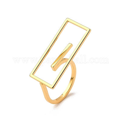 Латунь манжеты кольца RJEW-Z097-04G-1