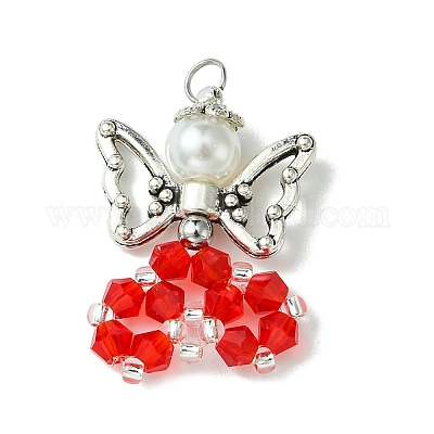 Подвески из перламутровых стеклянных бусин PALLOY-MZ00431-1