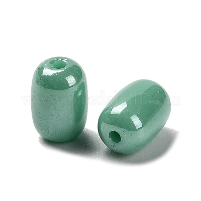 Непрозрачные стеклянные бусы GLAA-Z012-01F-1