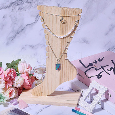 Деревянные стенды для демонстрации ножных браслетов ODIS-WH0025-224B-1