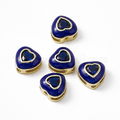 Стойки обшивки латунь кубического циркония бусы KK-C007-16G-03-1