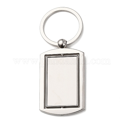 Вращающиеся заготовки для брелоков из сплава для кабошонов KEYC-F041-03P-1