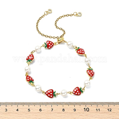 Verstellbare Messing-Emaille-Schieber-Armbänder&nbsp;BJEW-JB13841-1