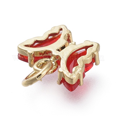 Кулон из латуни с прозрачным кубическим цирконием ZIRC-P079-B01-04-1