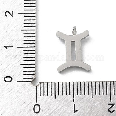 Подвески из нержавеющей стали 304 с микропаве из кубического циркония STAS-Z107-09P-08-1