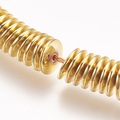 Гальванизировать немагнитных синтетический гематит бисер пряди G-K239-05B-1