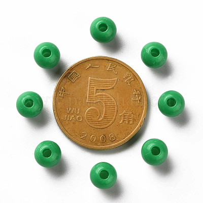 Непрозрачные акриловые бусины MACR-S370-C6mm-24-1