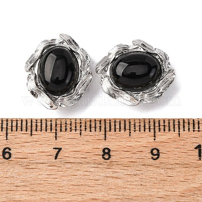 Овальные многорядные звенья из натуральных и синтетических смешанных драгоценных камней G-G207-02P-1