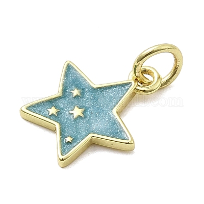 Латунь эмаль подвески KK-P338-13G-03-1