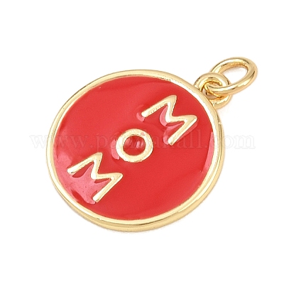 Латунь эмаль подвески KK-L251-02G-C02-1