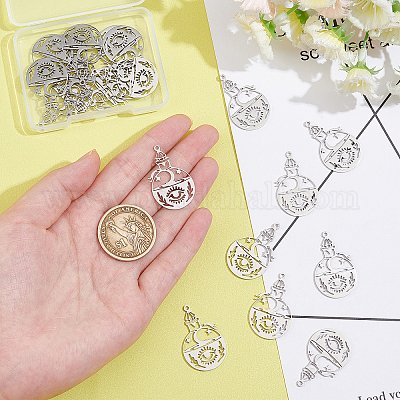 20 шт. подвески из нержавеющей стали 201 STAS-DC0007-12-1