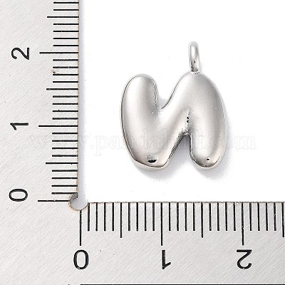 Подвески из латуни с покрытием стойки с буквами-шариками KK-C050-01P-N-1