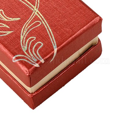 Прямоугольник форме картонные ожерелье коробки для подарков упаковки X-CBOX-A004-01-1