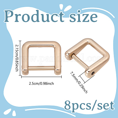 8 шт. застежки для подвески сумки из цинкового сплава FIND-NB0006-45-1