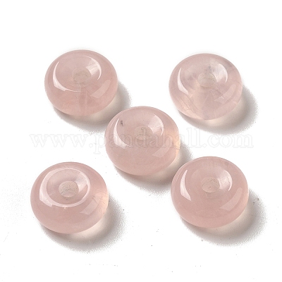 Европейские подвески из натурального розового кварца G-M397-01B-1