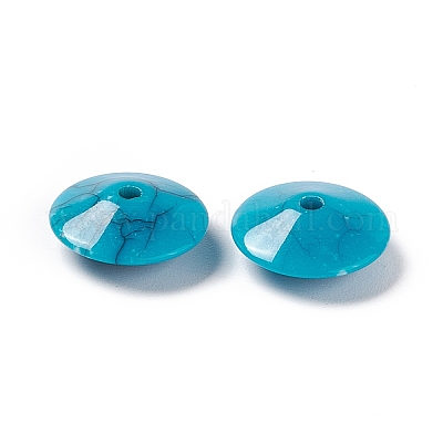 Perles acryliques opaques craquelées&nbsp;OACR-C006-42-1