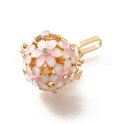 Подвески из бисера со стразами из сплава ENAM-M047-02G-B-1