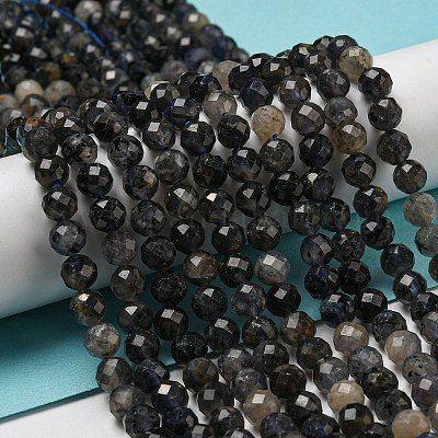 Природные иолит нитей бисера&nbsp;G-A097-A14-09-1