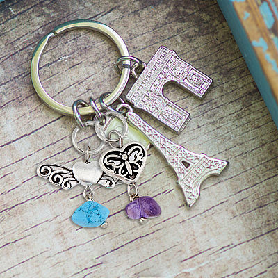 6 комплект 6 стилей подвесок из сплава с натуральными и синтетическими камнями в стиле чакра FIND-FH0006-29-1