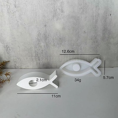 Рыба подсвечник силуэт силиконовые Молды SIL-B050-01A-1