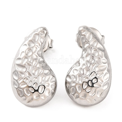 Серьги-гвоздики из нержавеющей стали 304 EJEW-G395-19P-1