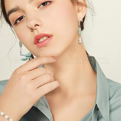 40 шт. 5 стиля подвески-соединители из натурального драгоценного камня с медной проволокой FIND-FH0005-17-1