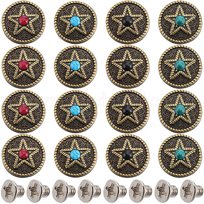 16 комплект 4-х цветных литой кнопки FIND-GF0006-23-1