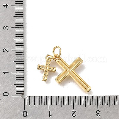 Латунные микро проложить кубического циркония подвески KK-D431-070G-1