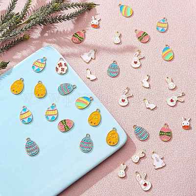 Подвески из сплава эмали 60шт 12 стиля ENAM-SZ0003-14-1