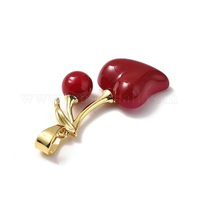 Подвески латуни cmолы&nbsp;KK-D383-01G-02-1