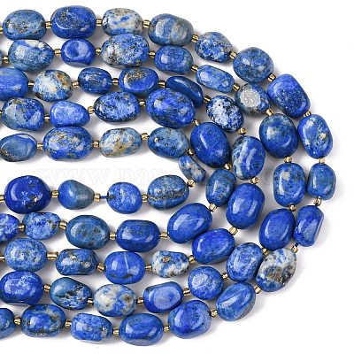 Natürlicher Lapislazuli Perlenstränge&nbsp;G-G453-D11-01-1