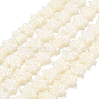 Резные бусины из синтетического коралла&nbsp;BSHE-H114-02B-1