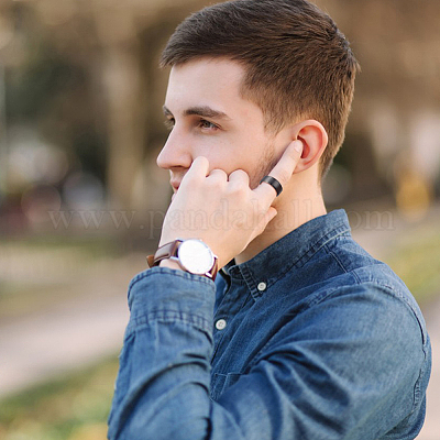 10 шт. 10 стиля латунных прямоугольных перстней-печаток RJEW-AN0001-16-1