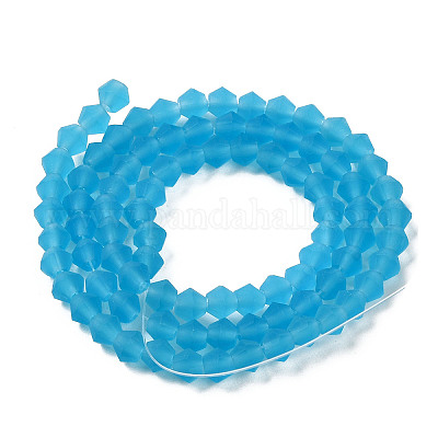 Имитировать нити бус из матового стекла из австрийского хрусталя GLAA-F029-TM3mm-B19-1