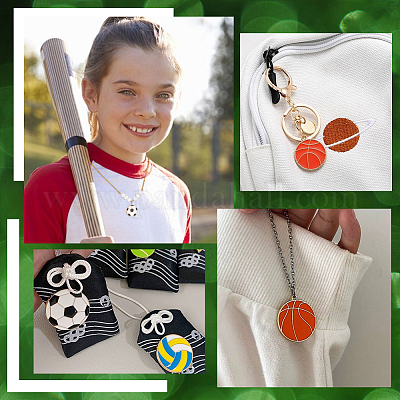 40шт 5 стиля подвески из сплава с эмалью ENAM-PH0002-86-1