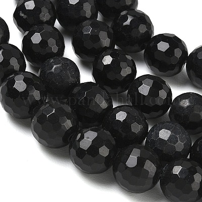 Natürlichen Obsidian Perlen Stränge&nbsp;GG-CBA12F1-A01-10MM-1