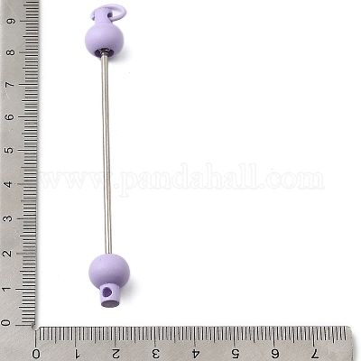 Пластиковый брелок для ключей с бусинами для изготовления украшений своими руками AJEW-C040-01A-1