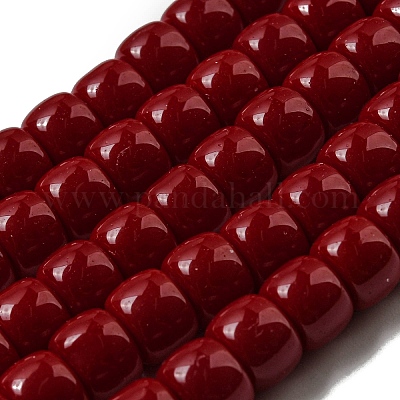 Непрозрачное стекло бисер нитей GLAA-NH0002-B07-1