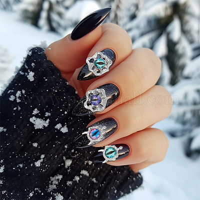 40 шт. 10 стиля кабошоны из смолы и стекла от сглаза MRMJ-GA0001-21-1