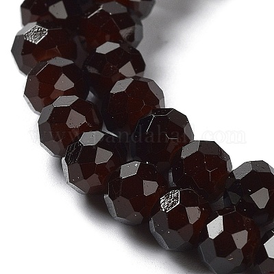 Запекание расписных стеклянных бусин с имитацией нефрита X-DGLA-A034-J6MM-A11-1