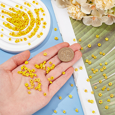 3 прядь стеклянных бусин миллефиори ручной работы LAMP-NB0002-06-1