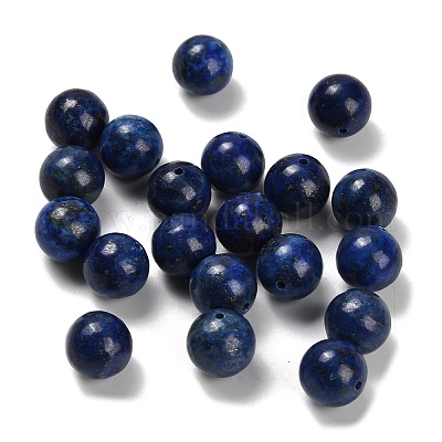Природный лазурит бисером G-C254-A07-10mm-1