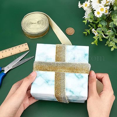 Блестящая нейлоновая лента SRIB-WH0011-044-1